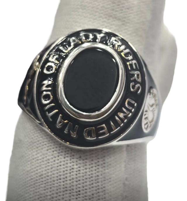 Costume Jewelry Class Ring Silver Polished setting, Black Onyx stone or Opal