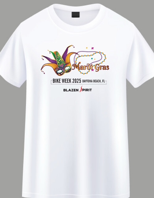 Mardi Gra Bike Week 2025 T-Shirt