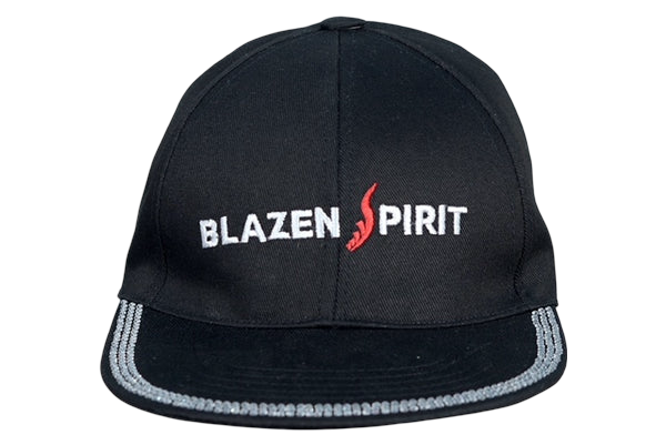 Black Cloth branded Blazen Spirit Silver Jeweled Casual Hat
