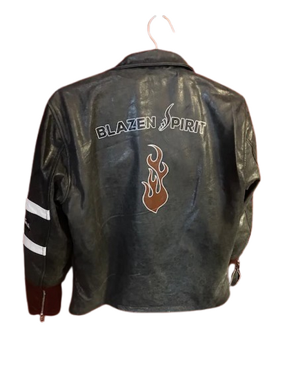 "Vintage Vibe" in Distressed Grey or Black Premium Genuine Leather  Jacket with Level 2 Guards, Back Protector and rain / warmthliner