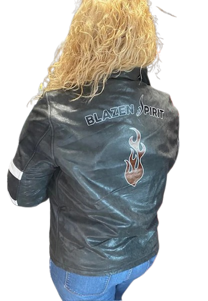 "Vintage Vibe" in Distressed Grey or Black Premium Genuine Leather  Jacket with Level 2 Guards, Back Protector and rain / warmthliner