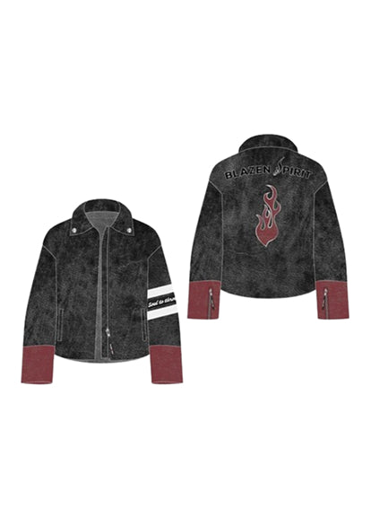 "Vintage Vibe" in Distressed Grey or Black Premium Genuine Leather  Jacket with Level 2 Guards, Back Protector and rain / warmthliner