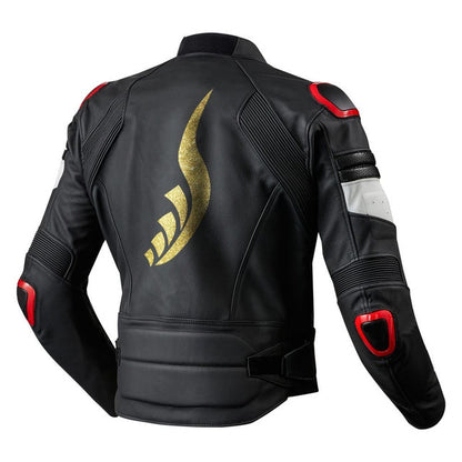 Custom SUPER Moto Lady Racer Suit in Premium leather, up to 3 colors, 2 patterns, 4 patches, and 10 bling rhinestones