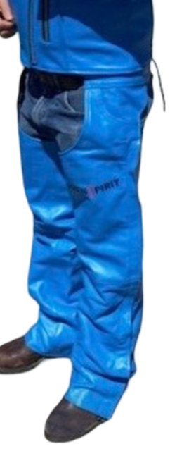 CUSTOM Color AND Size in our Leather Jacket & Chaps Blazen Spirit Zip Out Liner for jacket Ocean Blue, Soul Red, Lime Green, Deep Amethyst Purple