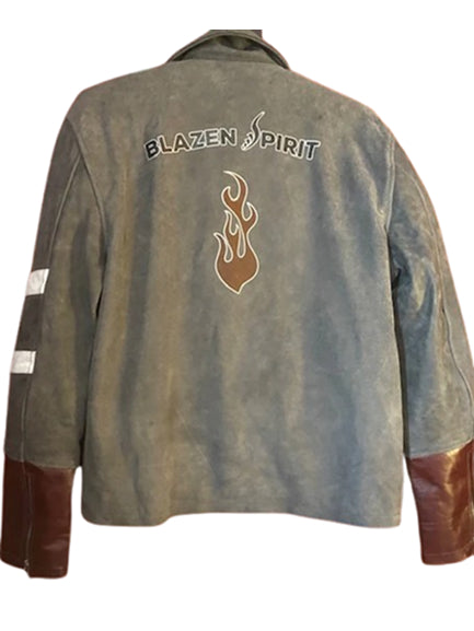 "Vintage Vibe" in Distressed Grey or Black Premium Genuine Leather  Jacket with Level 2 Guards, Back Protector and rain / warmthliner