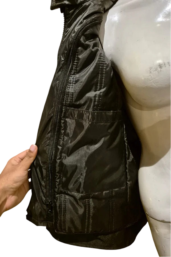 Blazen Spirit Signature "Raven" Cordura Textile Jacket in Black, Yellow and Cheetah Print