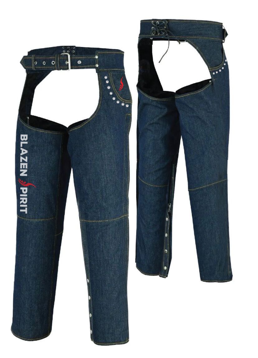 Signature Durable "Ruthy" Blue or Black Jean Blazen Spirit Chaps