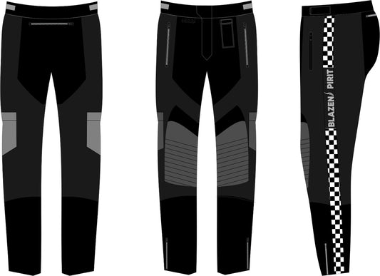 "Racer Fame" Riding pants, Cordura Textile Fabric in Dark Purple or Dark Pink All Seasons with CE2 Guards, removable quilted liner