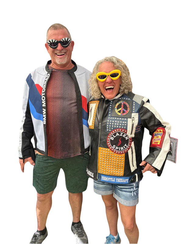"Rebel Roads" 100% Cowhide Leather Blazen Spirit Signature Jacket with Guards