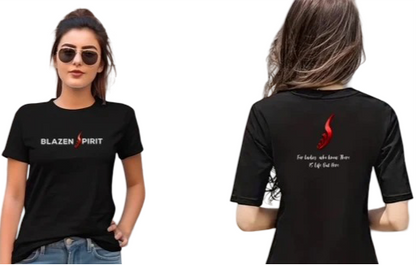 Blazen Spirit Signature T-Shirt Black Short Sleeve Red Foil Brand S/Tribal Wing