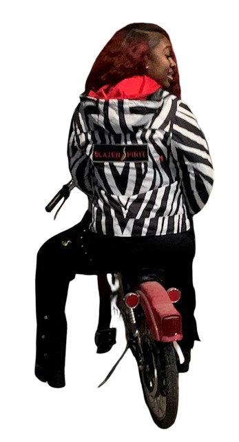 Blazen Spirits "Safari" Textile Full Print Zebra Protective Jacket with Level 2 Guards at elbow and back