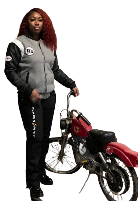 Signature Lady Rider Fully Protective Class Jacket, Blazen Spirit Signature Item Leather, Textile Bodice Level 2 Guards
