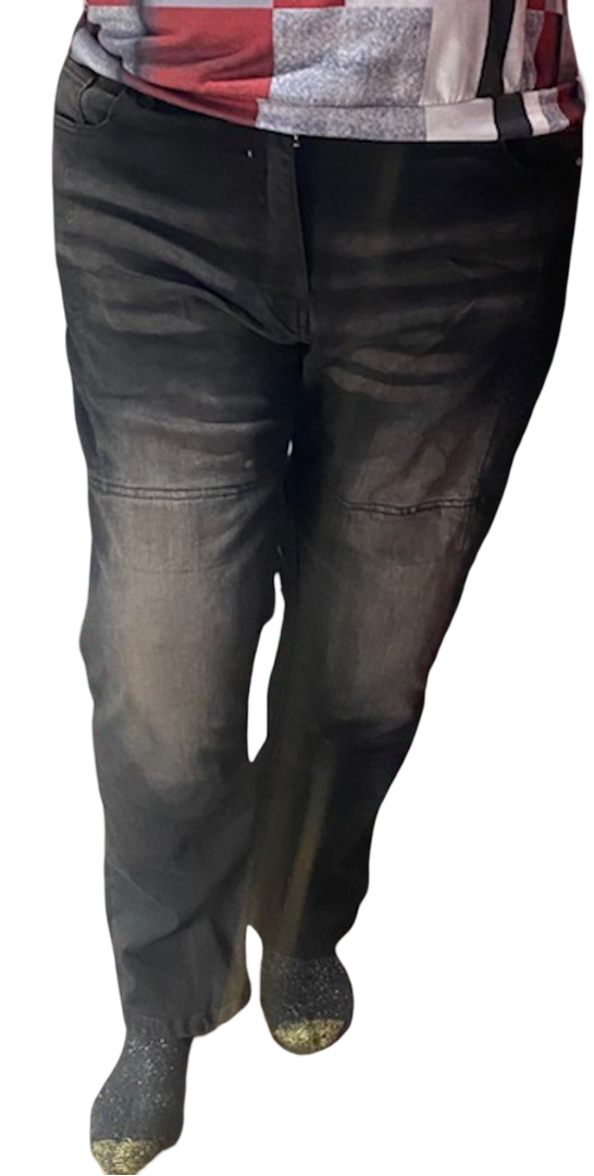 "Rhonda" Black lined Motorcycle Jeans Blazen Spirit Protective Kevlar Lined with Level 2 Guards Mesh Lined pants