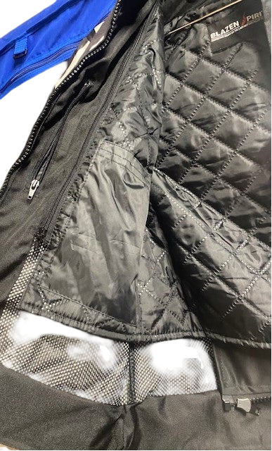 Blazen Spirits "Safari" Textile Full Print Zebra Protective Jacket with Level 2 Guards at elbow and back