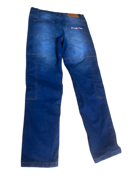 Signature Durable "Victoria" Blue Jeans Blazen Spirit Protective Lady Rider Jeans, Blue, Black, Gray and Tan