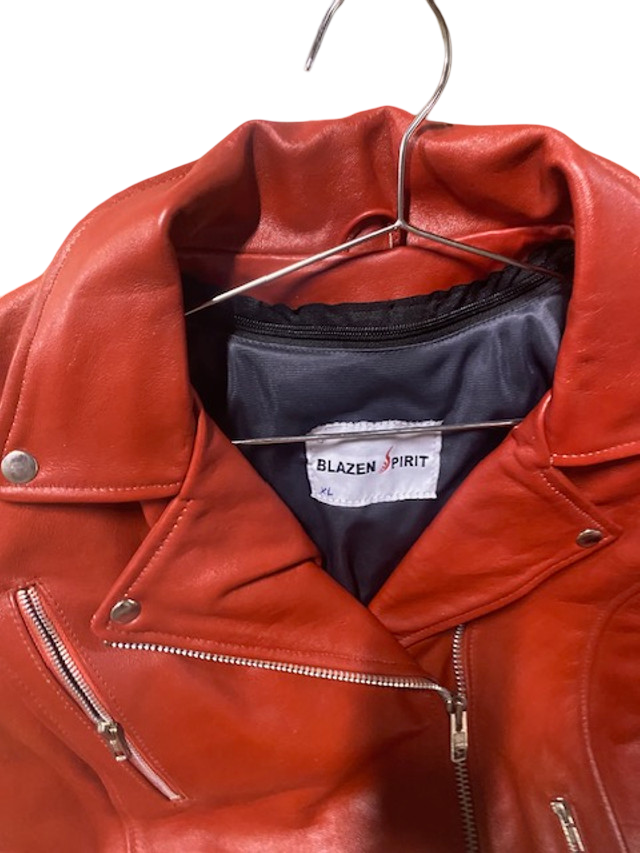 Cinnamon Red Leather Jacket & Chaps Blazen Spirit Zip Out Liner for jacket + Chaps Size XL-1X Size