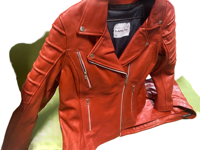 Cinnamon Red Leather Jacket & Chaps Blazen Spirit Zip Out Liner for jacket + Chaps Size XL-1X Size