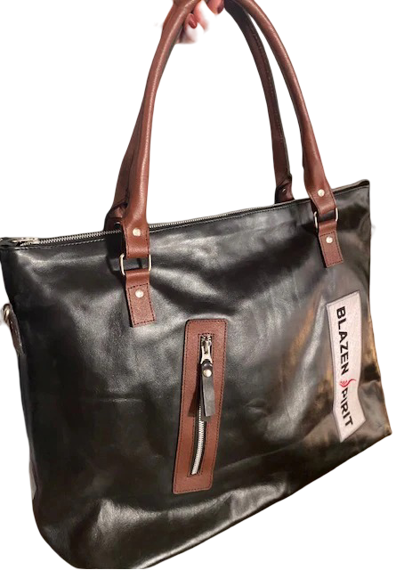 Large Leather Weather Resistant Branded Blazen Spirit Travel Bag