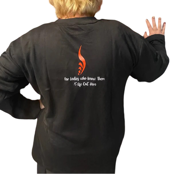 Blazen Spirit Signature Long Sleeve Black Red Branded Wing T-shirt