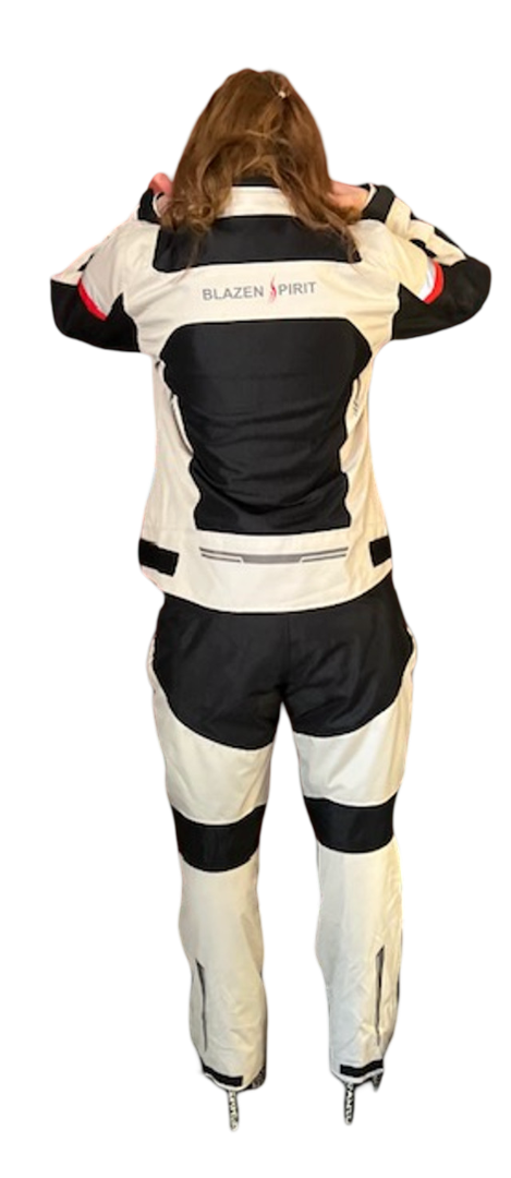 2 Piece Premium "Journey" Cordura Textile Heavy Duty Riding Suit All Seasons set Sold with zip out liner for warmth!