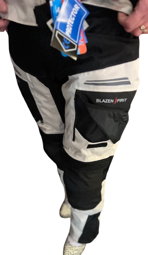 2 Piece Premium "Journey" Cordura Textile Heavy Duty Riding Suit All Seasons set Sold with zip out liner for warmth!