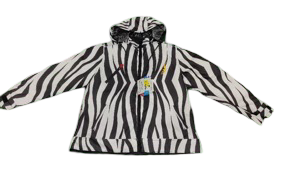Blazen Spirits "Safari" Textile Full Print Zebra Protective Jacket with Level 2 Guards at elbow and back