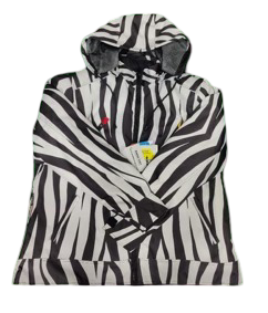 Blazen Spirits "Safari" Textile Full Print Zebra Protective Jacket with Level 2 Guards at elbow and back