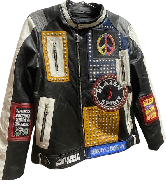 "Rebel Roads" 100% Cowhide Leather Blazen Spirit Signature Jacket with Guards