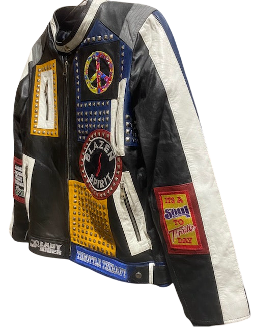 "Rebel Roads" 100% Cowhide Leather Blazen Spirit Signature Jacket with Guards