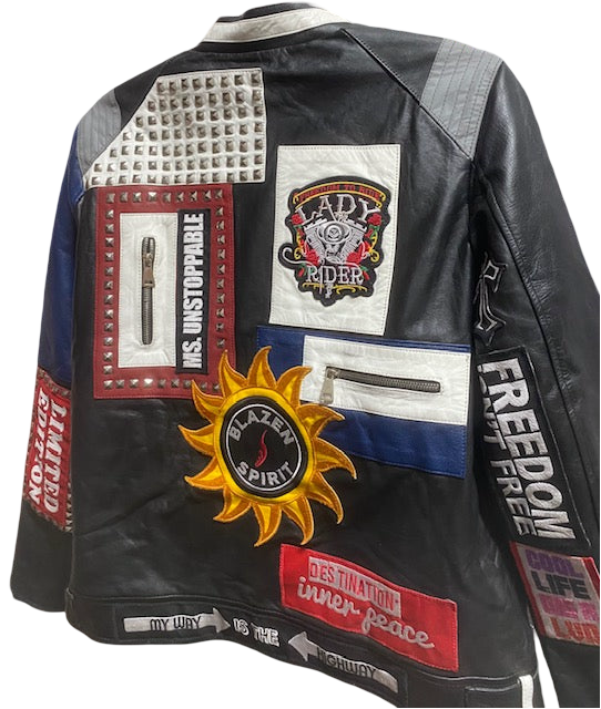 "Rebel Roads" 100% Cowhide Leather Blazen Spirit Signature Jacket with Guards