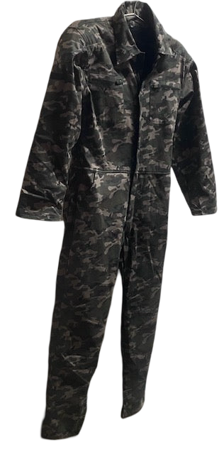 LS Fashionable and Durable Blazen Spirit Signature Heavy Coveralls with Level 2 guards, Camo, red, Black