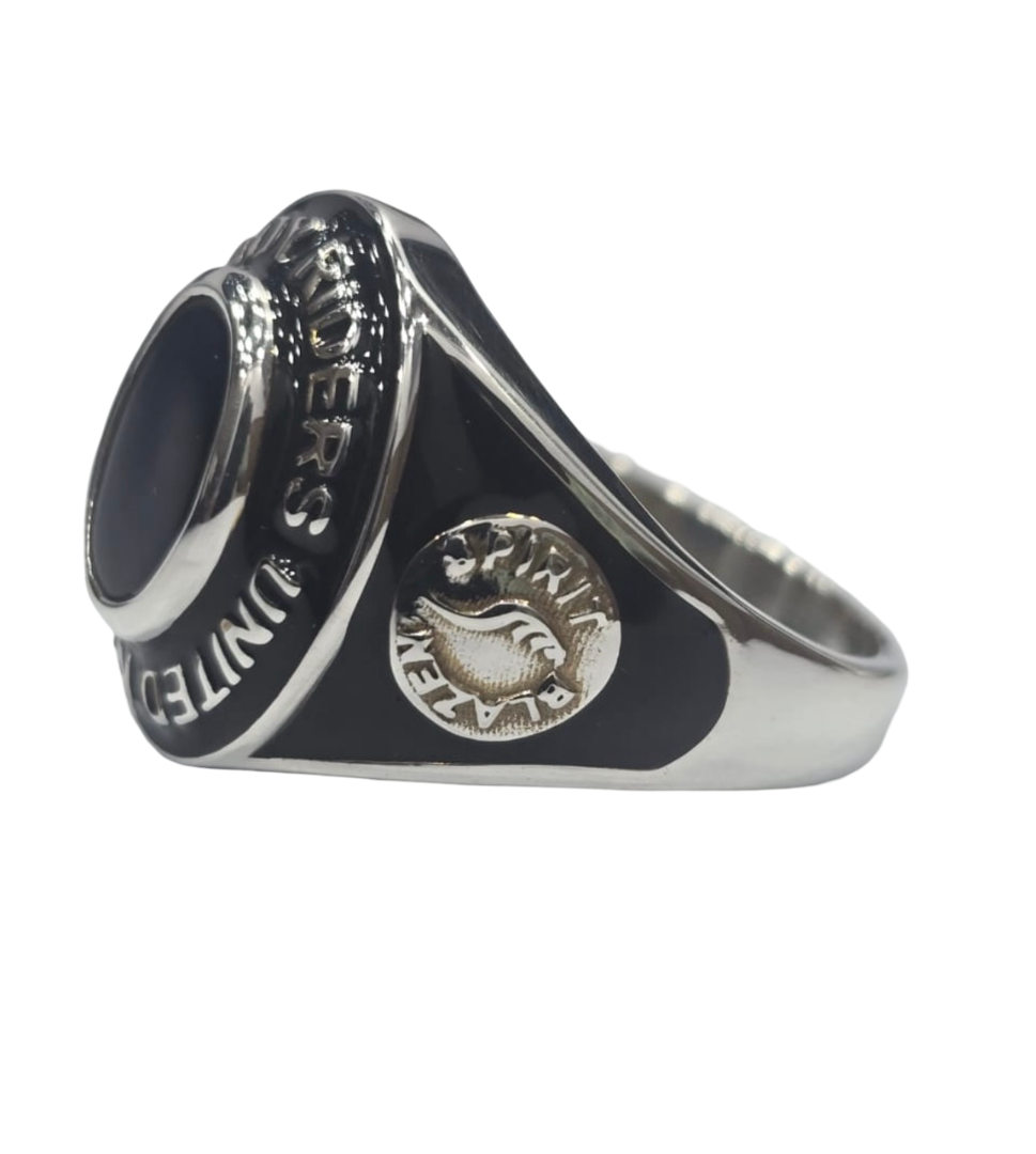 Costume Jewelry Class Ring Silver Polished setting, Black Onyx stone or Opal