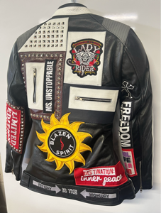 "Rebel Roads" 100% Cowhide Leather Blazen Spirit Signature Jacket with Guards