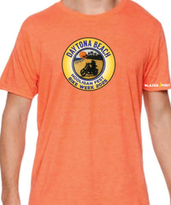 Blazen Spirit Signature Short Sleeve Orange Bike Week Branded Casual TShirt Daytona Beach FL