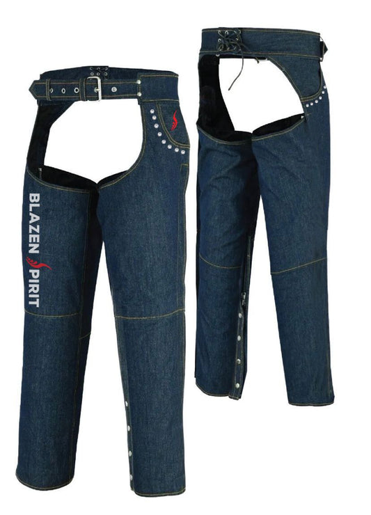 Order in your size, according to your size chart OR we can custom make your chaps just for your bodies perfect fit.