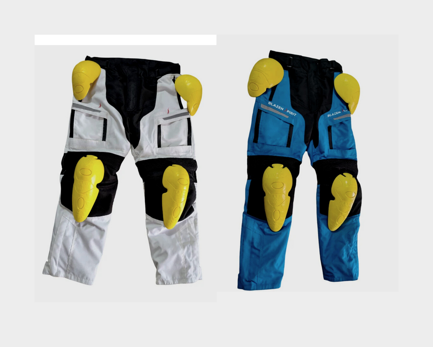 "Adventurer" Riding Pants Cover Up All Season Cordura Textile (White, Yellow or Ocean Blue) OR choose your own