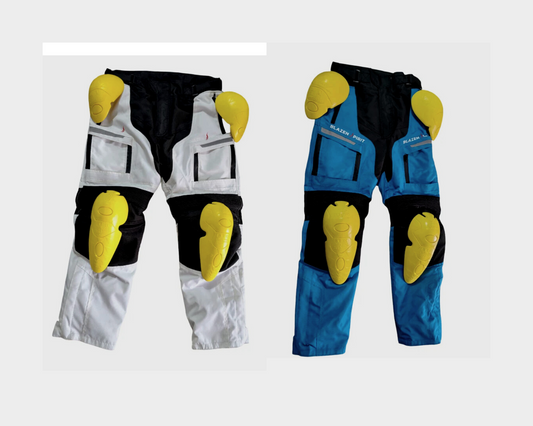 "Adventurer" Riding Pants Cover Up All Season Cordura Textile (White, Yellow or Ocean Blue) OR choose your own