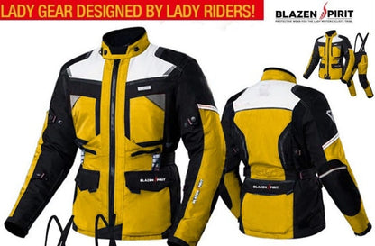 "Adventurer" Riding Over- Jacket Ocean Blue, White or Yellow (Or Custom)All Season Cordura Textile Suit