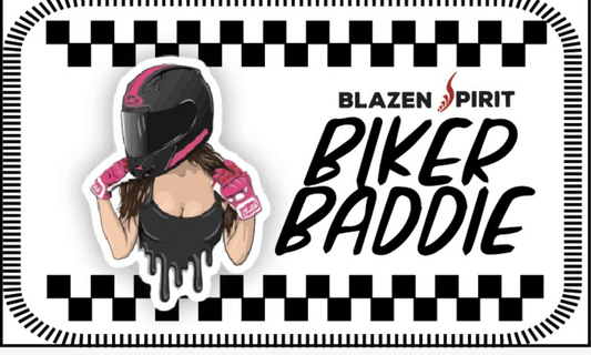 Biker Baddie Patch 3" x 2" Blazen Spirit patch